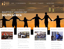 Tablet Screenshot of baptistunion.org.za